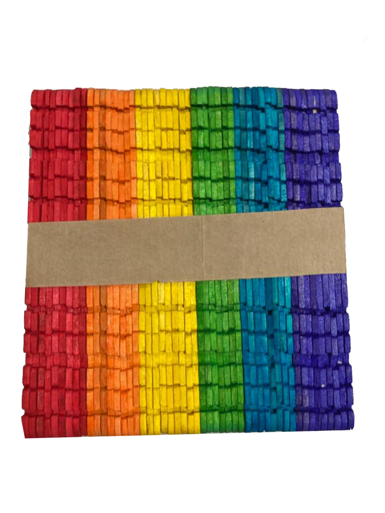 wooden scattered  Popsicle Sticks - 50 Pcs