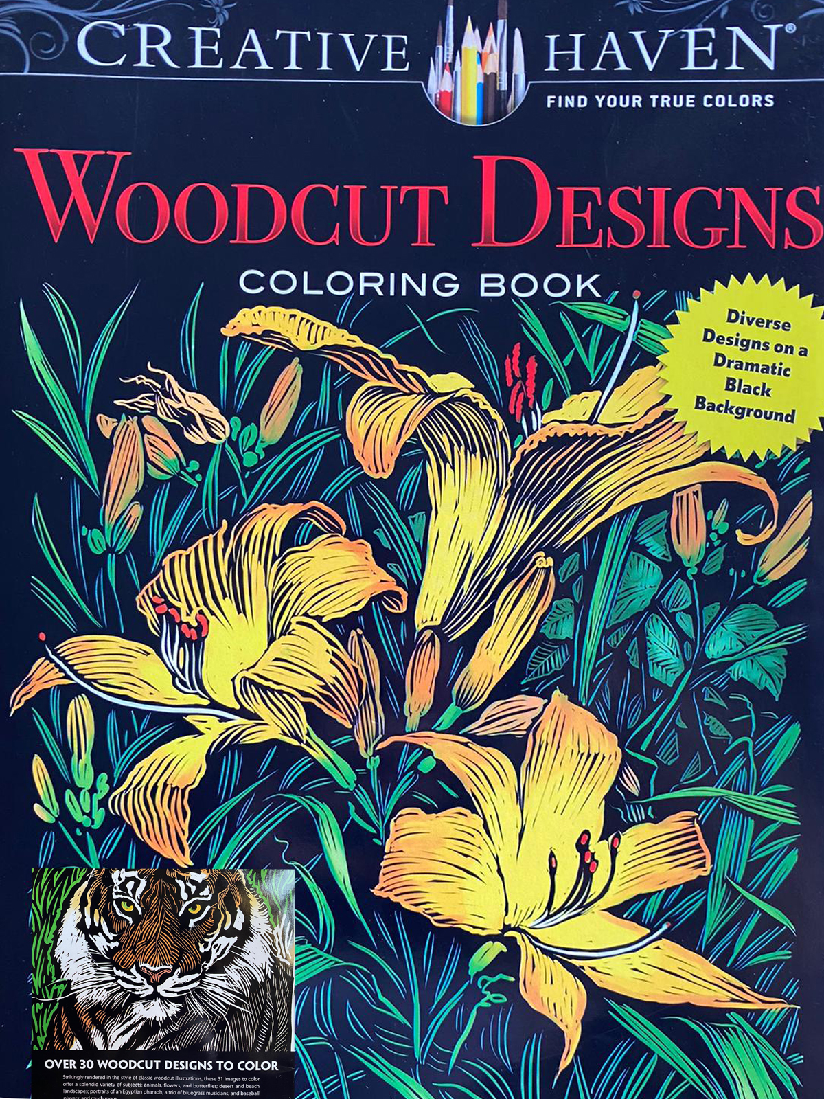 Creative Haven - Woodcut Designs Coloring Book