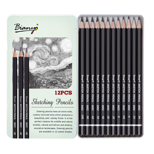 أقلام رصاص للتخطيط - بيانيو - 12 قلم