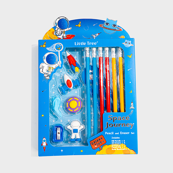 Pencil and eraser set