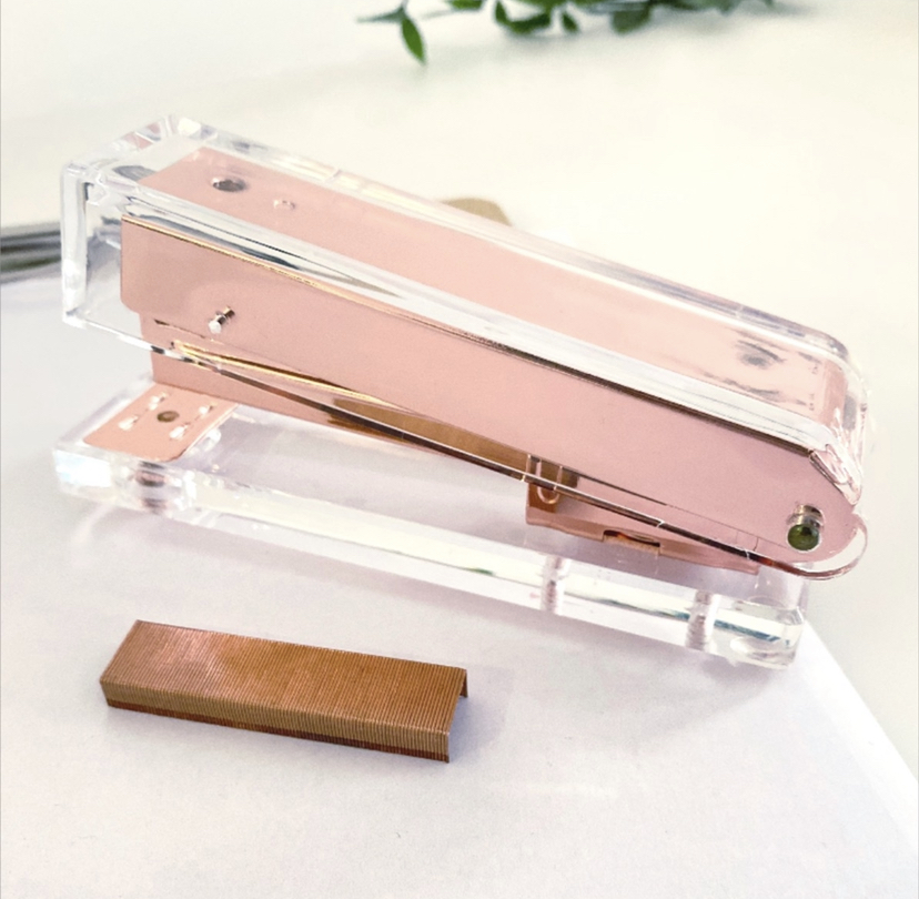 Rose gold stapler