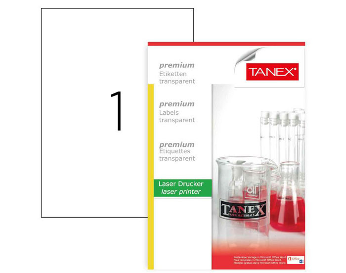 تانيكس A4  ملصق شفاف