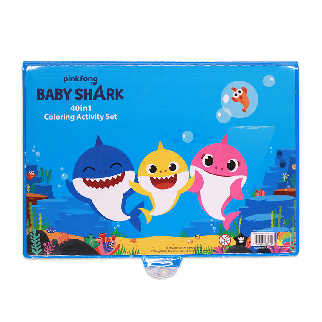 Baby shark - 40 in1 coloring activity set