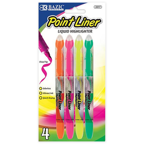 Color Liquid Highlighters (4/Pack)
