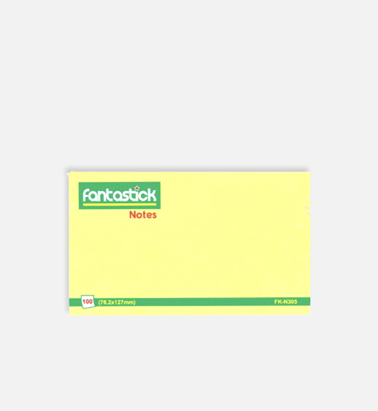 Fantastick - Sticky Notes Yellow 76.2 x127mm