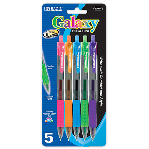 5 Colors Optima Oil-Gel Ink Retractable Pen