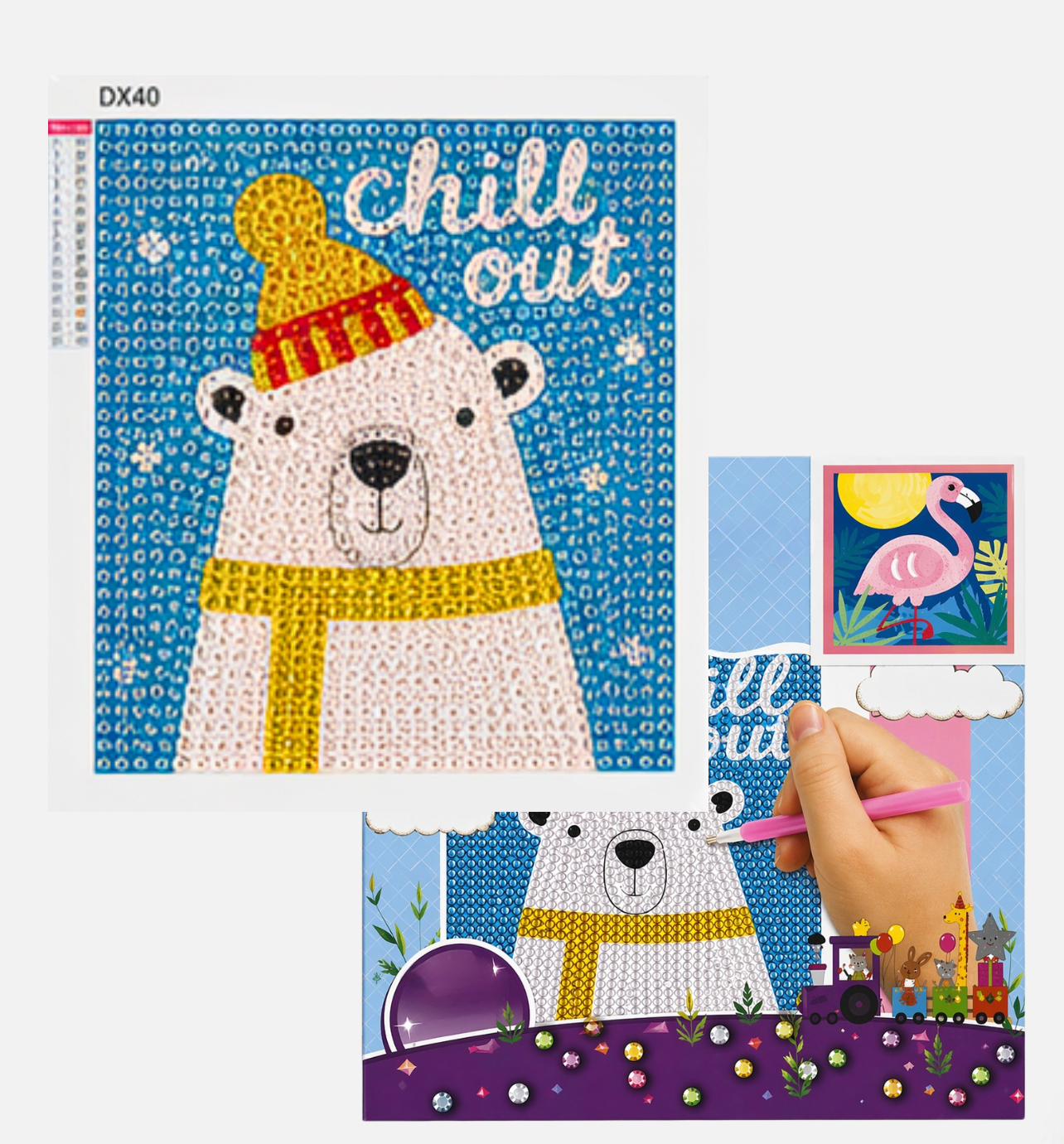 لوحة الرسم  بالخرز اللامع