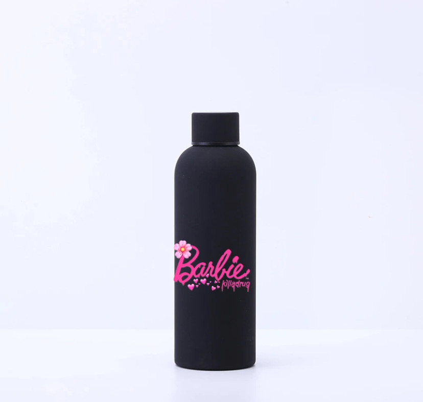 Barbie water bottle Black