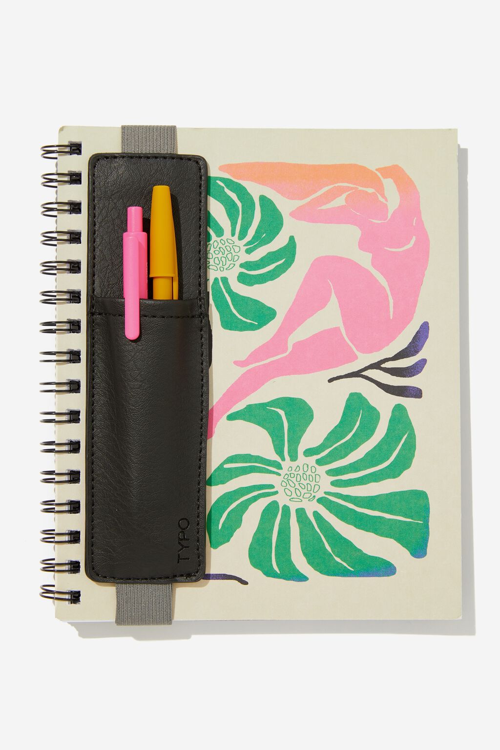حاملة أقلام للدفاتر و المدونات - لون أسود
