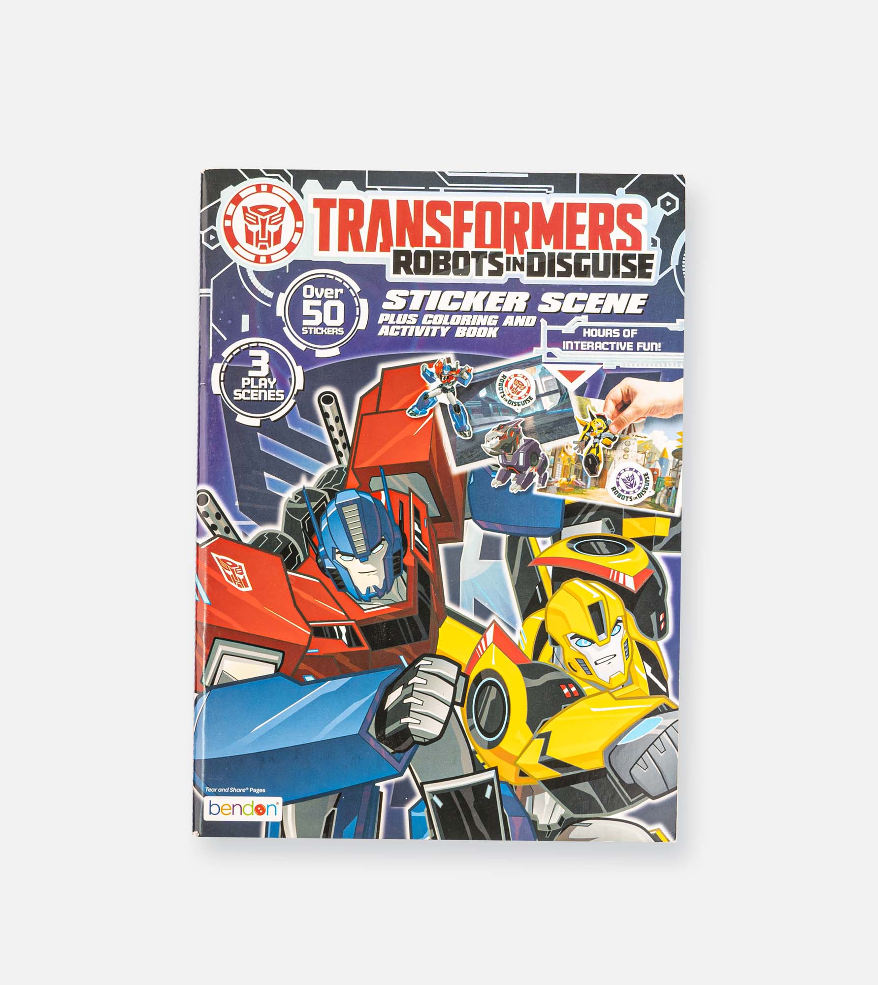 Transformers - coloring & play Book