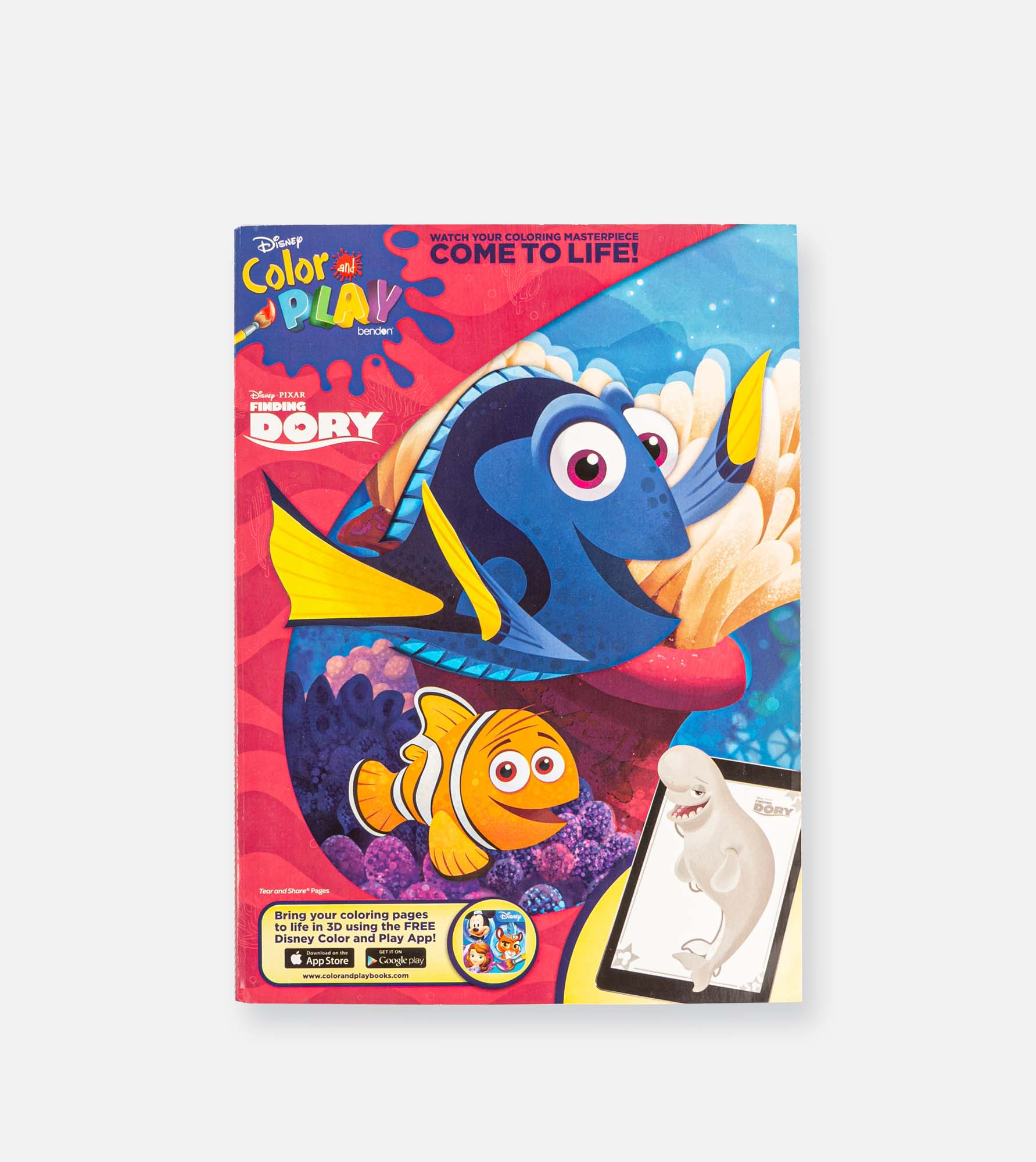 Finding dory - coloring & play Book