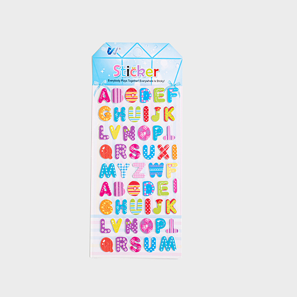 Alphabet stickers