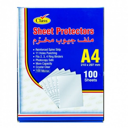 Class A4 sheet protectors