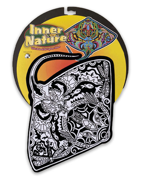 Inner Nature - Coloring Ray Fish Shape
