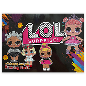 LOL Surprise! drawing book - Size 33cmx23cm - 24 Pages