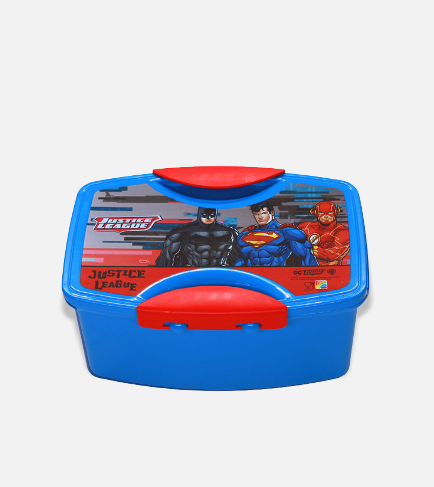 Justice league - box lunch with plastic spoon & fork