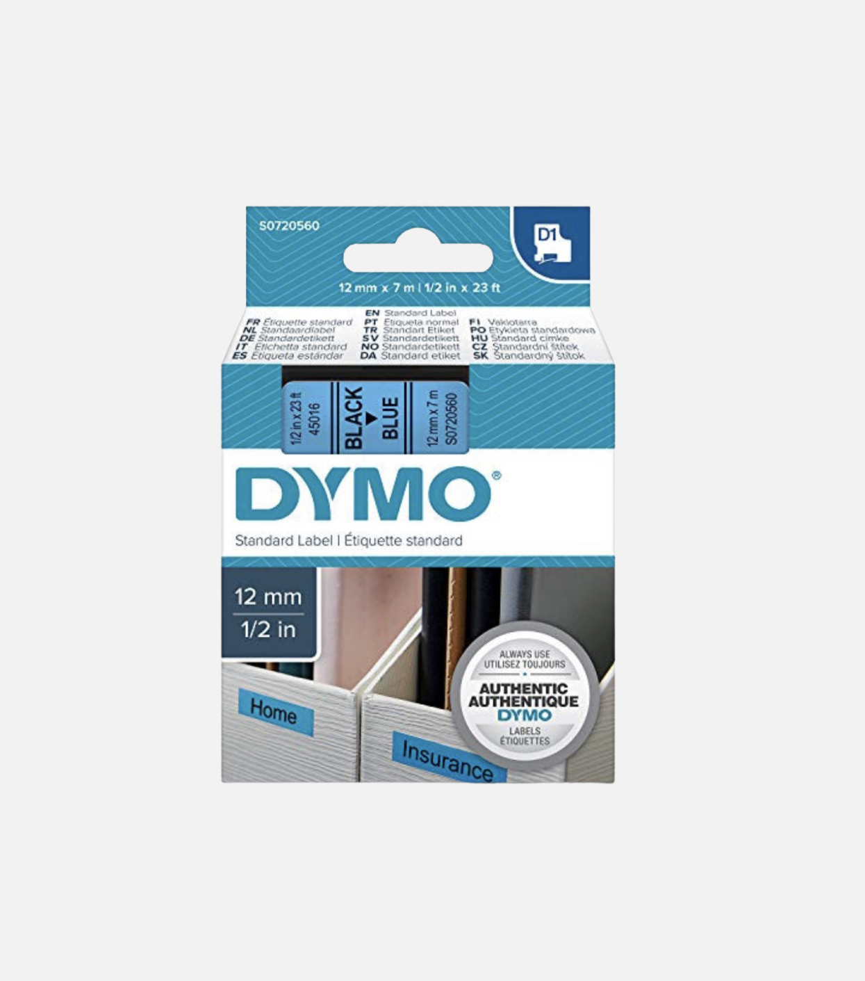 Dymo labels -Blue