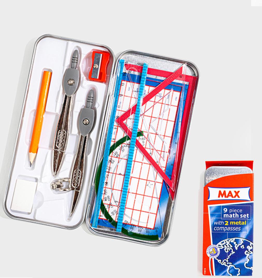 9 pcs math set