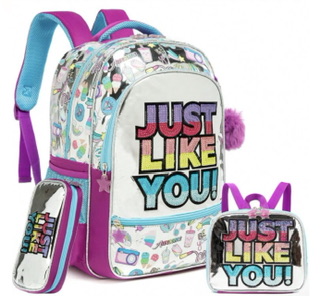 Girls school backpack set