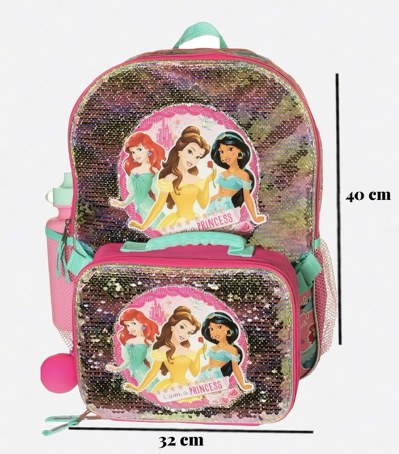 Disney princess 4pcs backpack set