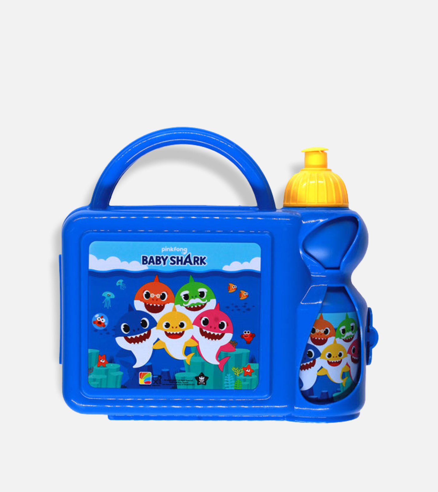 Baby shark - Plastic lunch box with bottle
