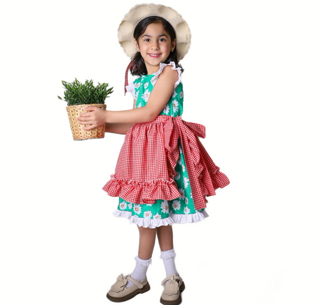 Elegant Farmer Girls Costume