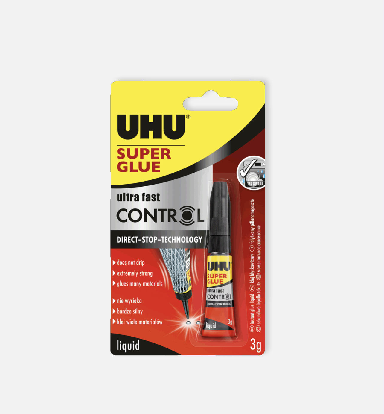UHU Super Glue - Direct Stop Technology - 3g
